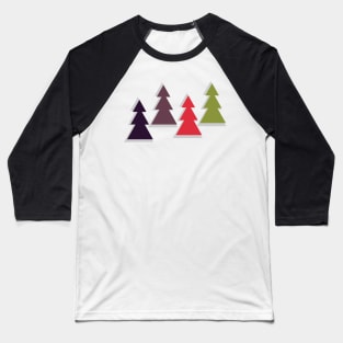 Fir trees of different colors Baseball T-Shirt